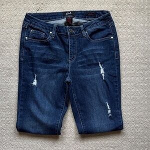 Earl Dark Blue Distressed Women's Jeans